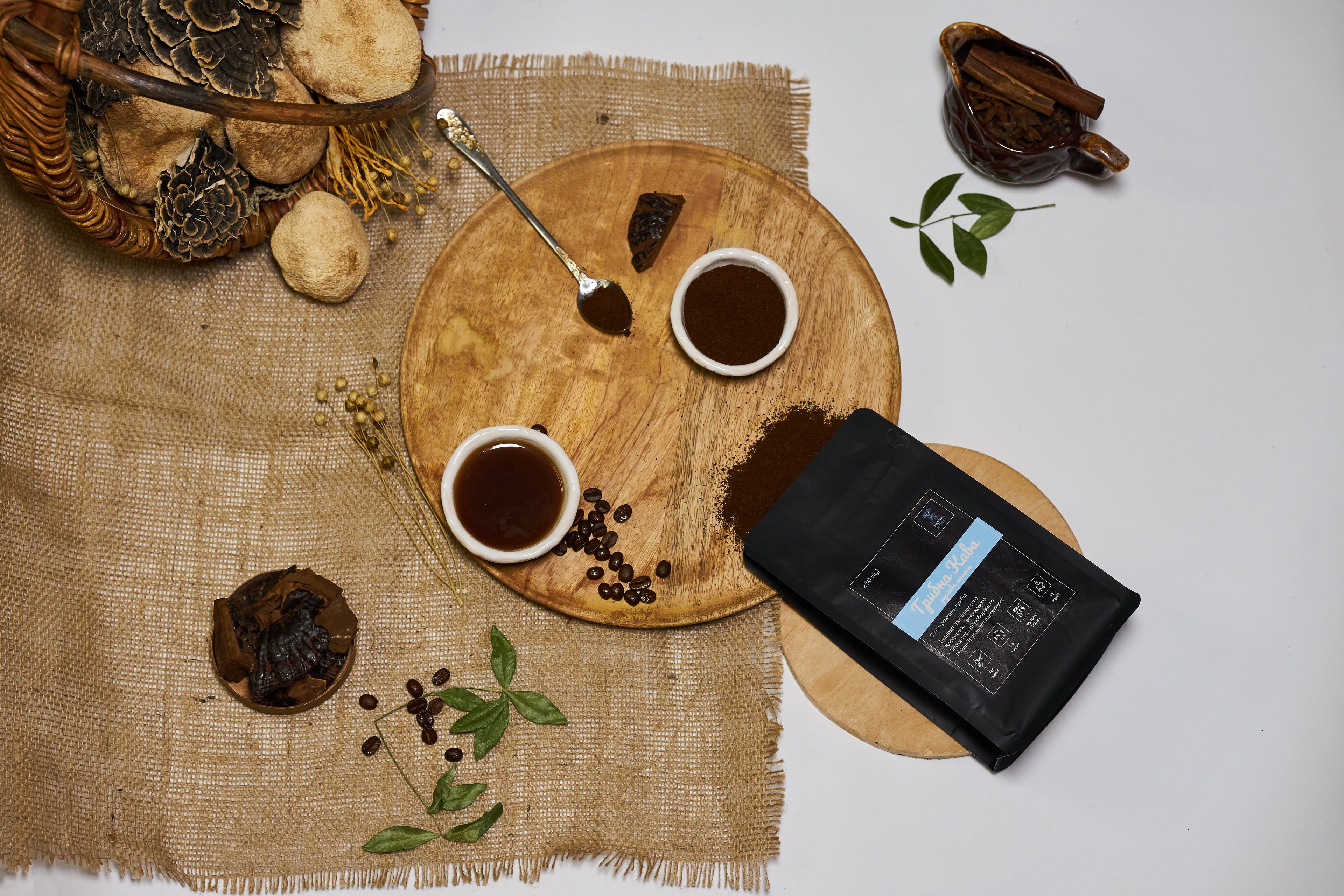 Грибна кава зернова мелена