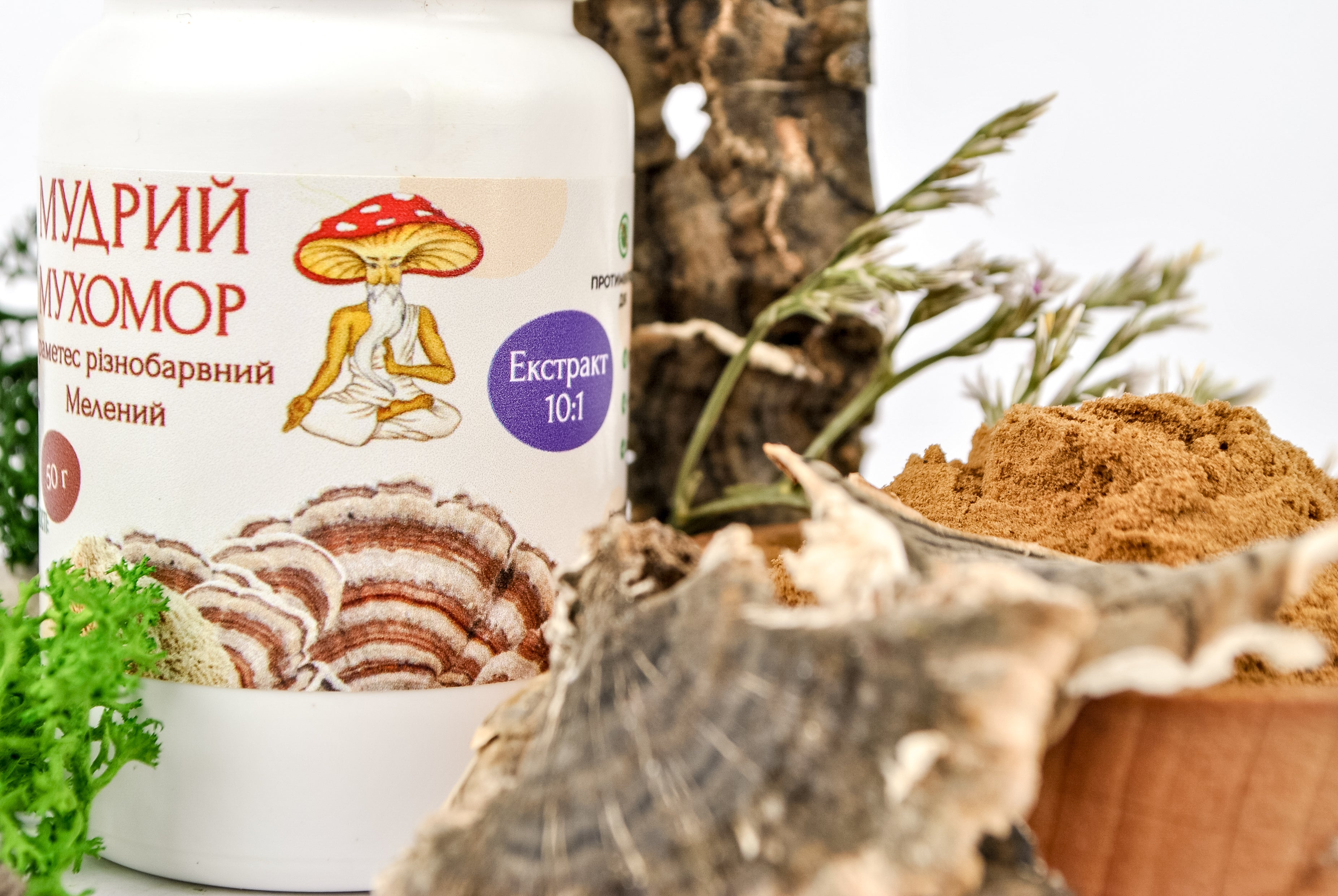 Екстракт Траметеса різнобарвного 10:1 мелений