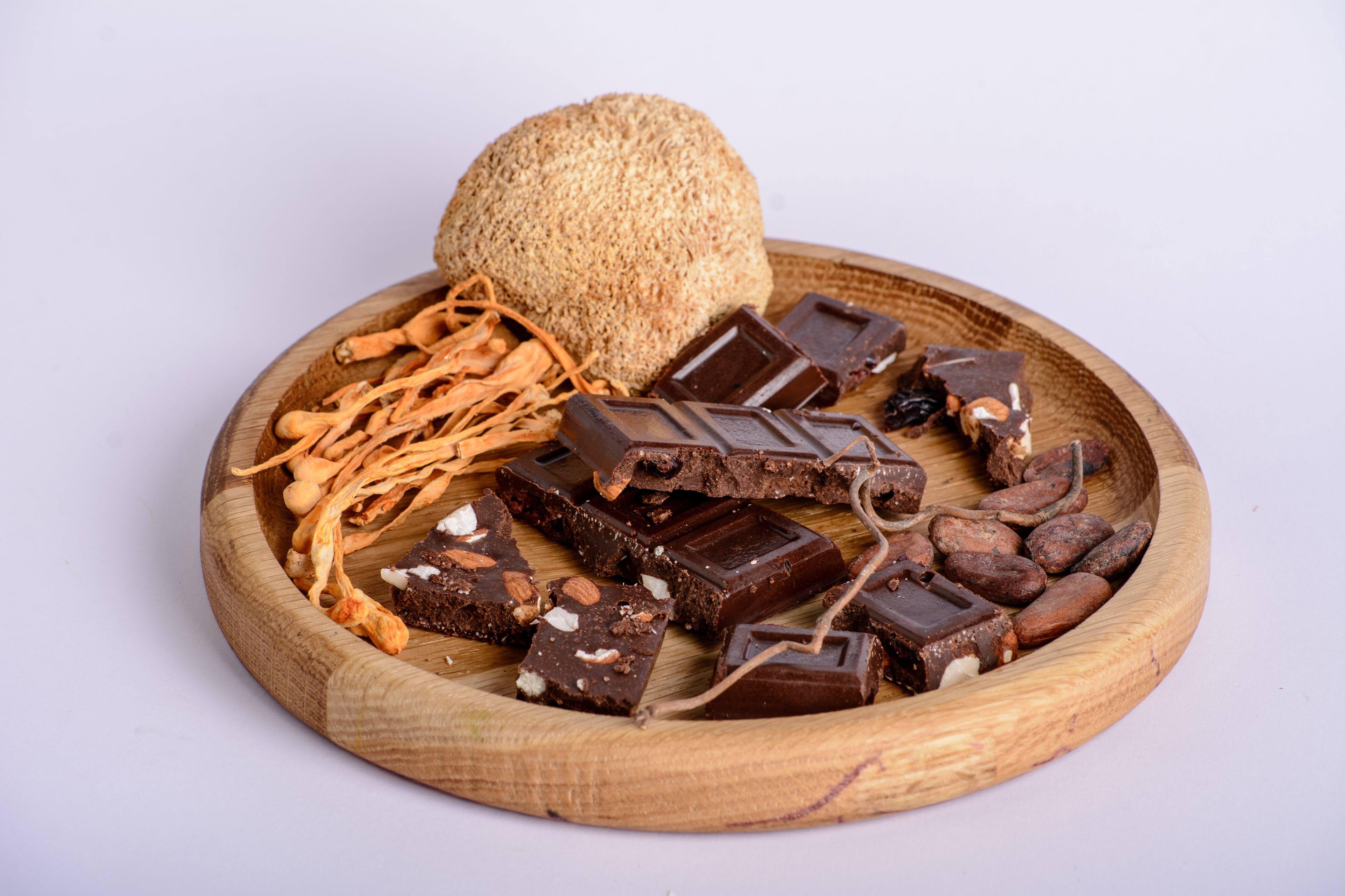 Шоколад грибний з екстрактами Їжовика гребінчастого та Кордицепса