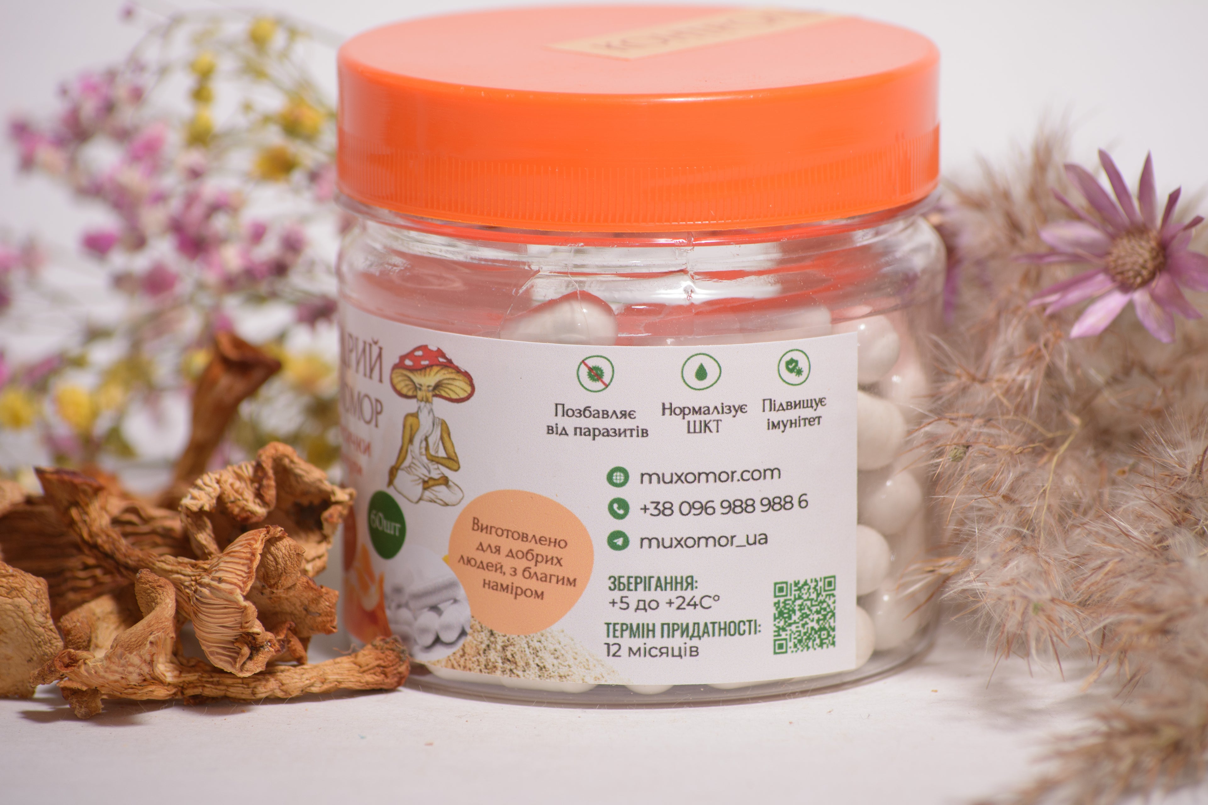 Лисичка справжня в капсулах по 0.5 г