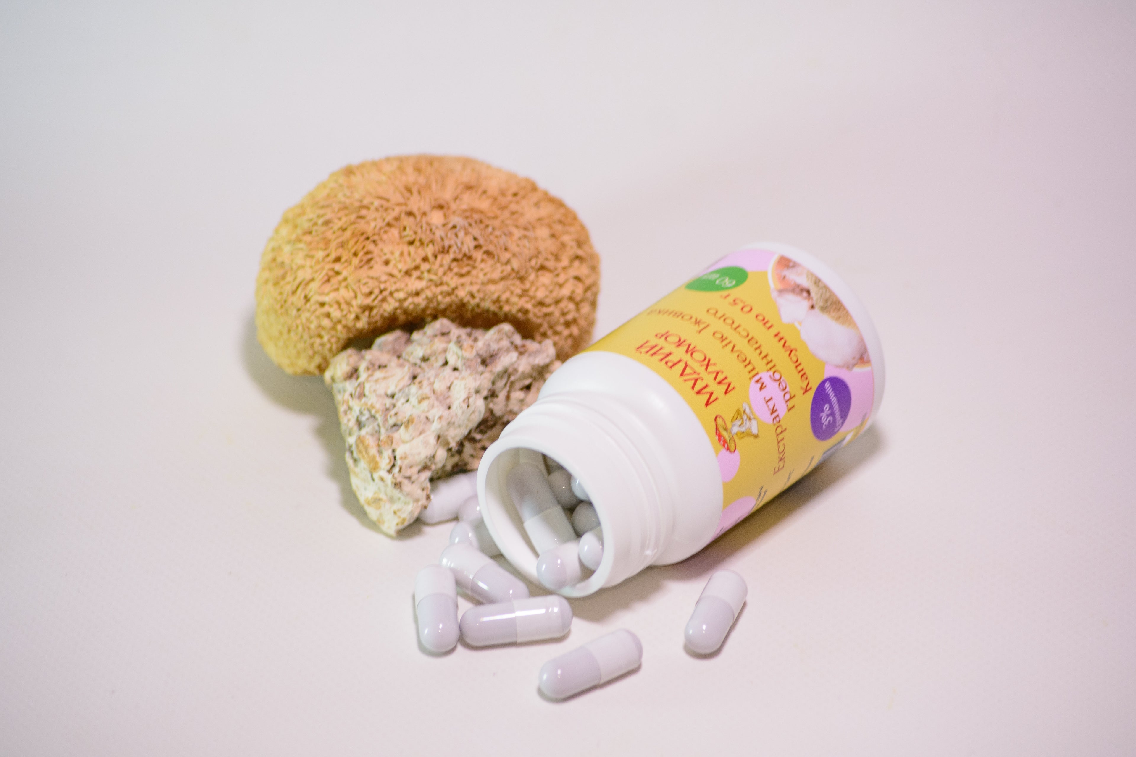 Екстракт Їжовика гребінчастого міцелій у капсулах по 0.4 г