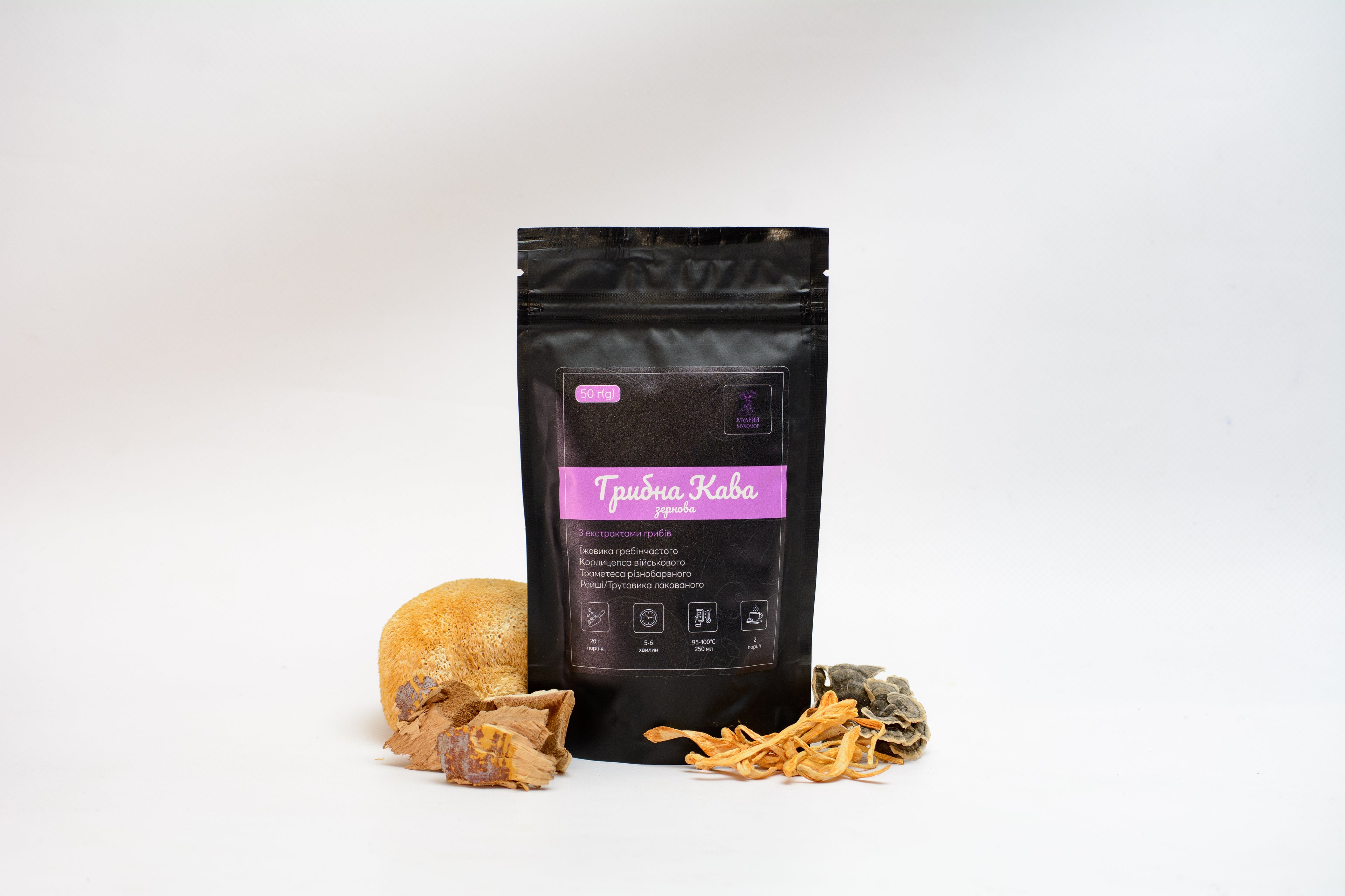 Грибна кава у зернах