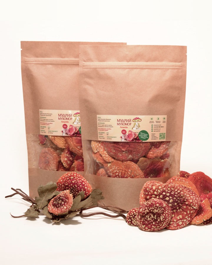 Мухомор червоний капелюшки, 100 г