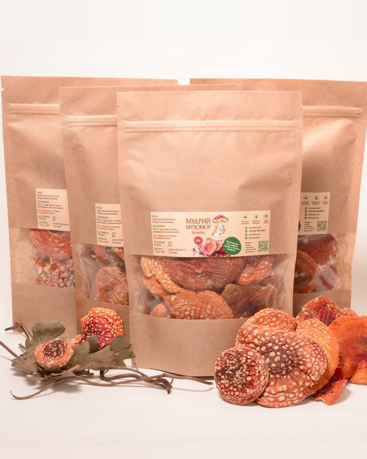 Мухомор червоний капелюшки, 200 г