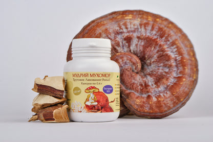 Екстракт Трутовик лакований (Рейші) 10:1 у капсулах по 0.4 г