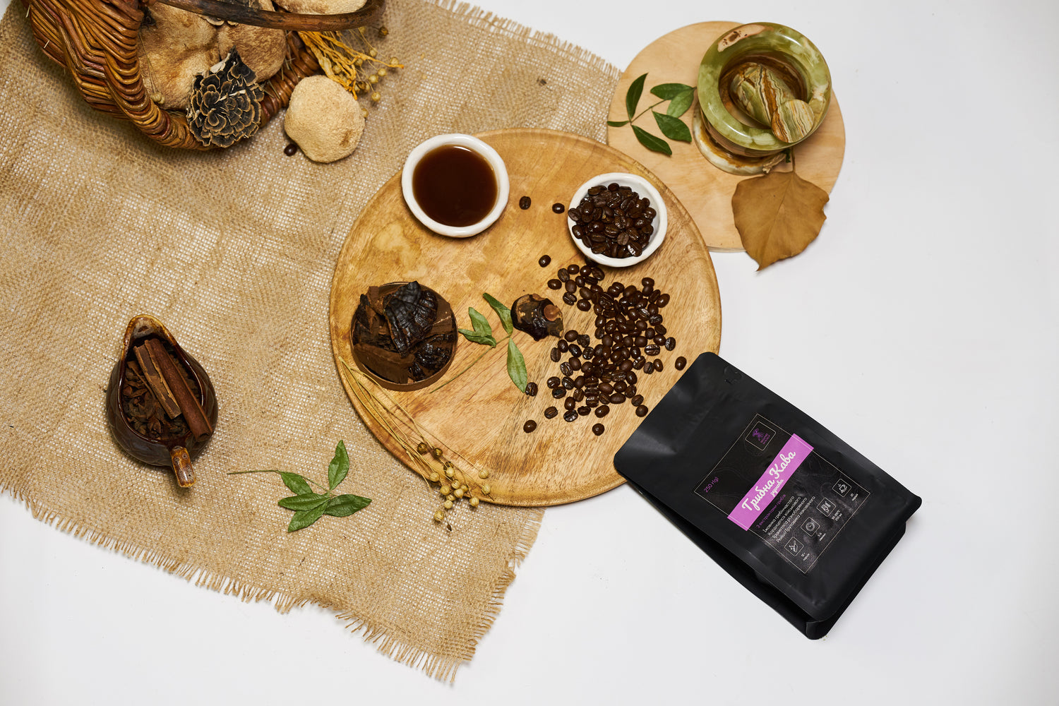 Грибна кава у зернах