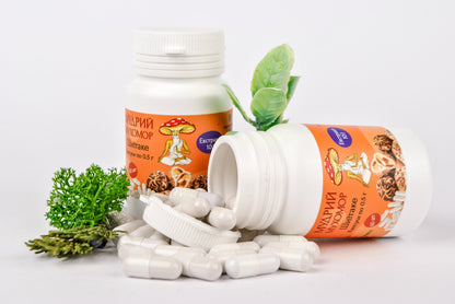 Екстракт Шиїтаке 10:1 в капсулах по 0.5 г