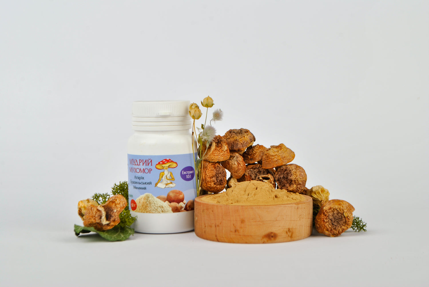 Екстракт Агаріка бразильського 10:1 мелений