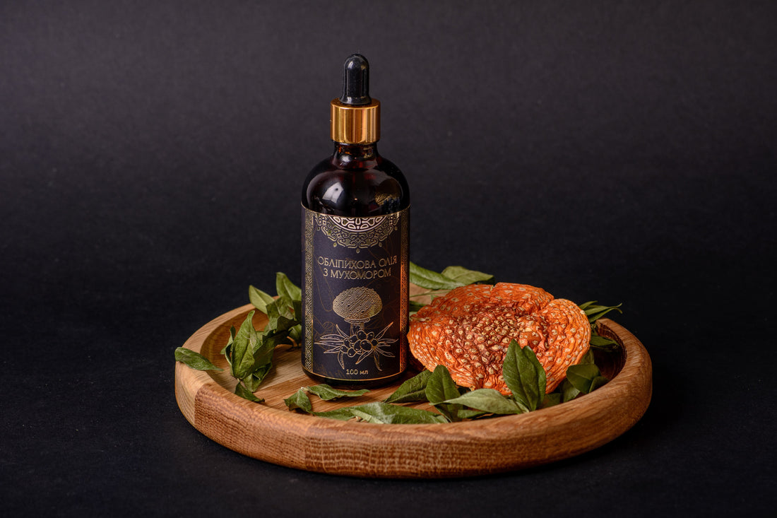 Олія обліпихи з Мухомором червоним