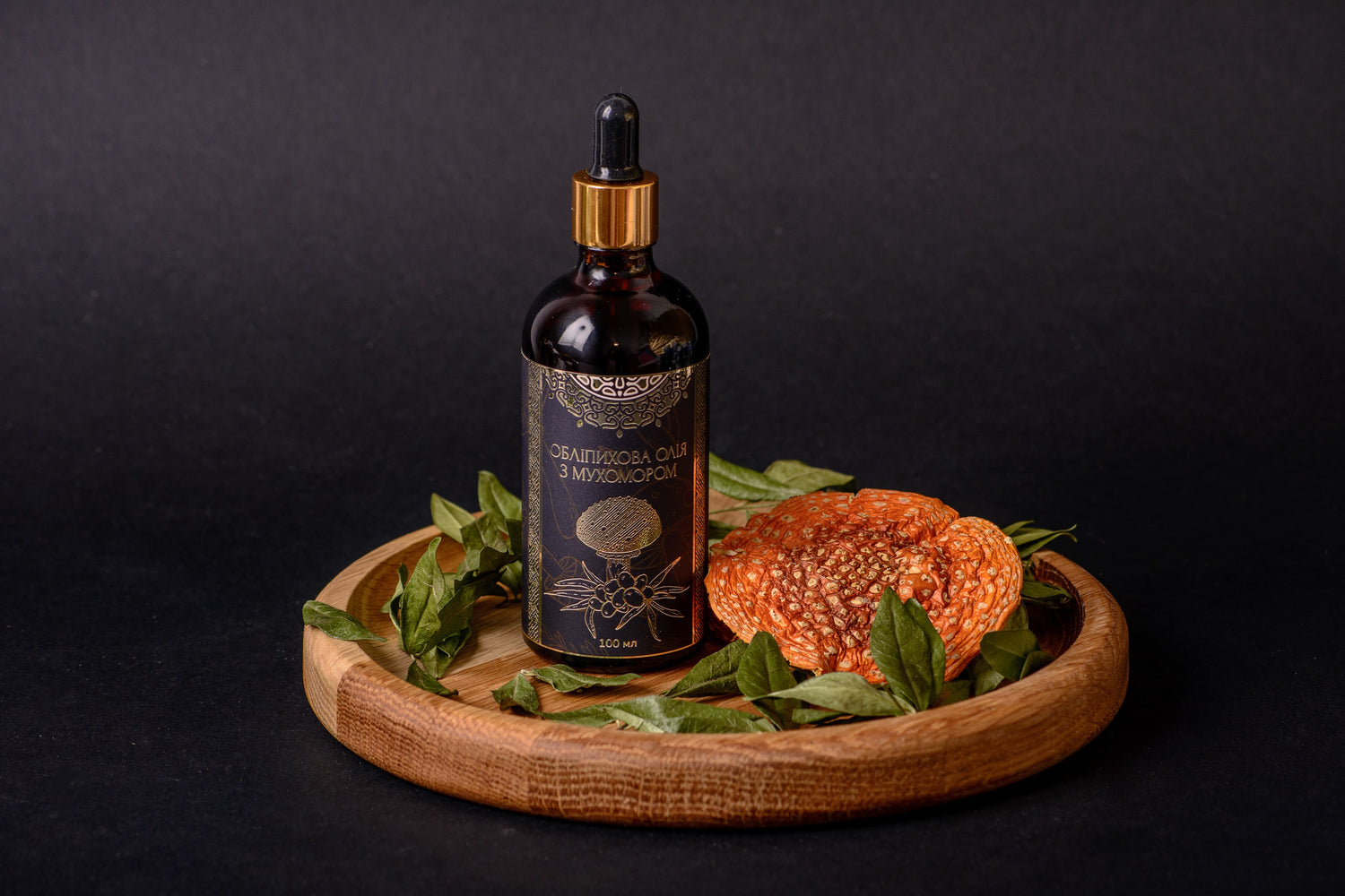 Олія обліпихи з Мухомором червоним