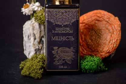 Шампуні з Мухомором червоним: «Міцність», «Відновлення»