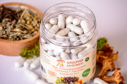 Трійчатка в капсулах з Лисичкою справжньою по 0.5 г