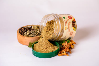 Трійчатка мелена з Лисичкою справжньою