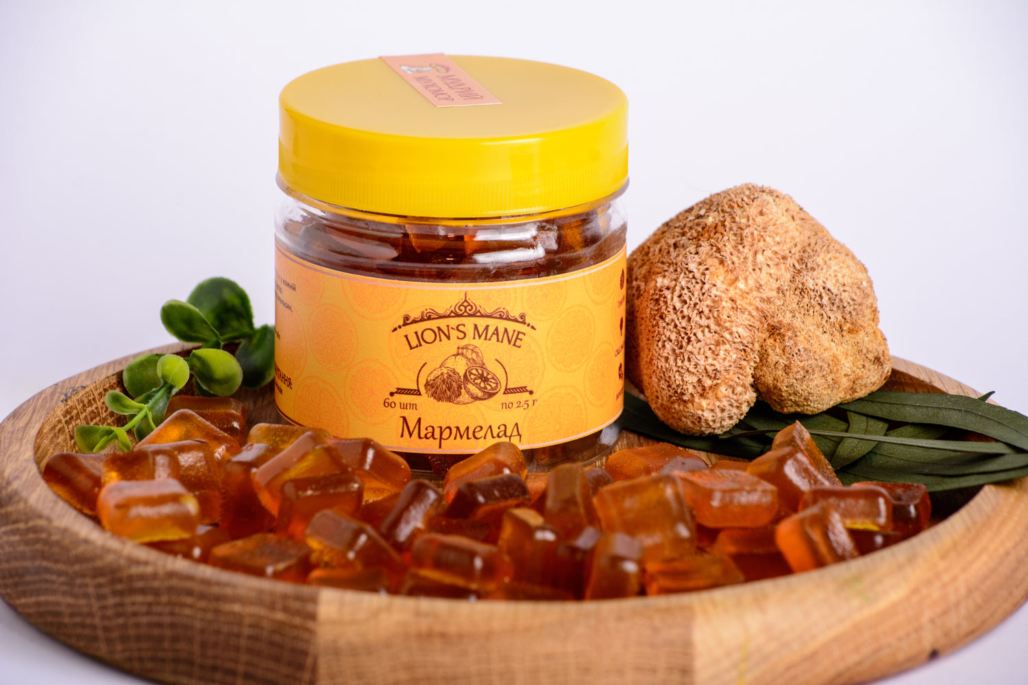 Мармелад з Їжовиком гребінчастим, зі смаком апельсина