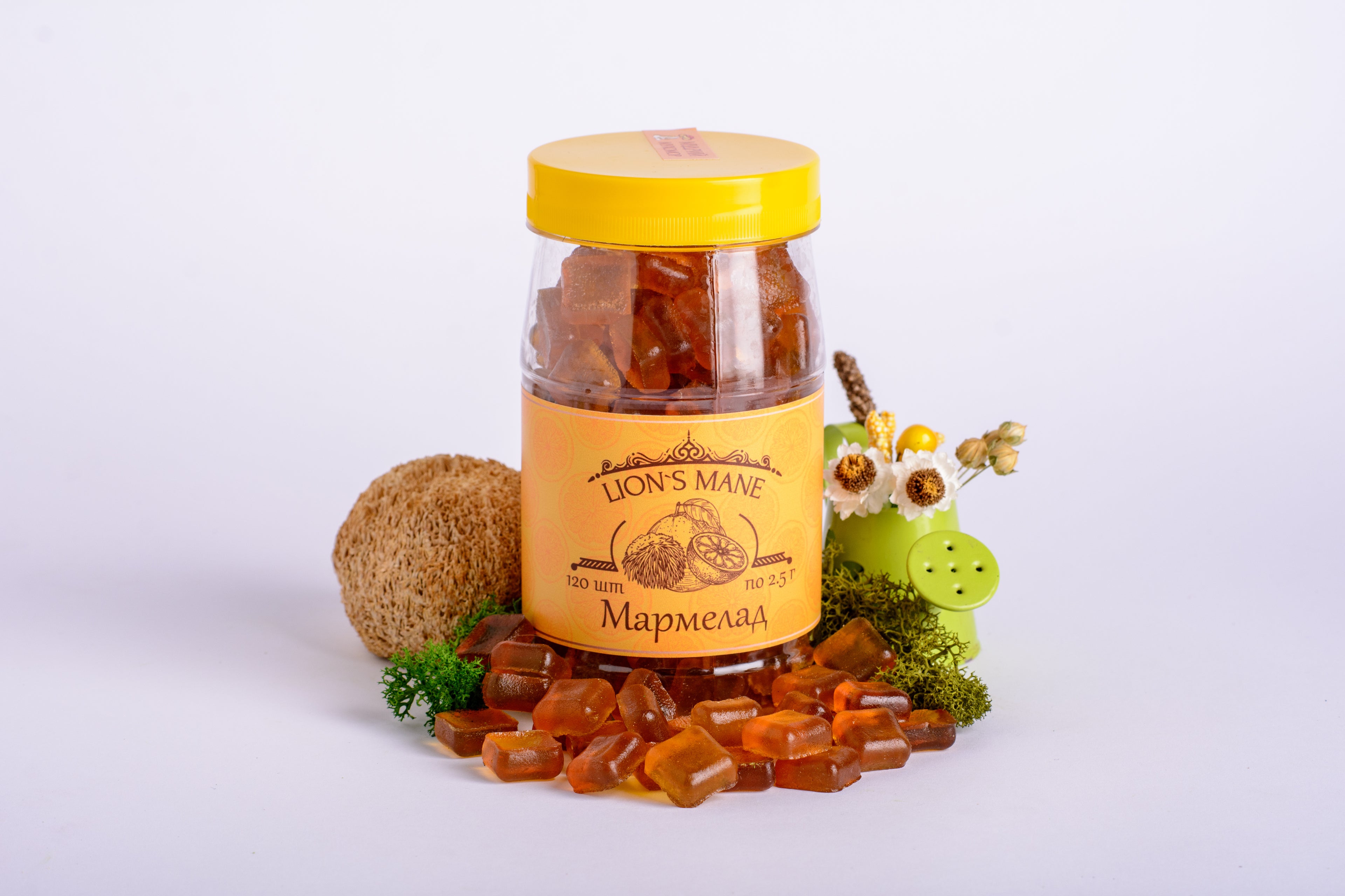 Мармелад з Їжовиком гребінчастим, зі смаком апельсина