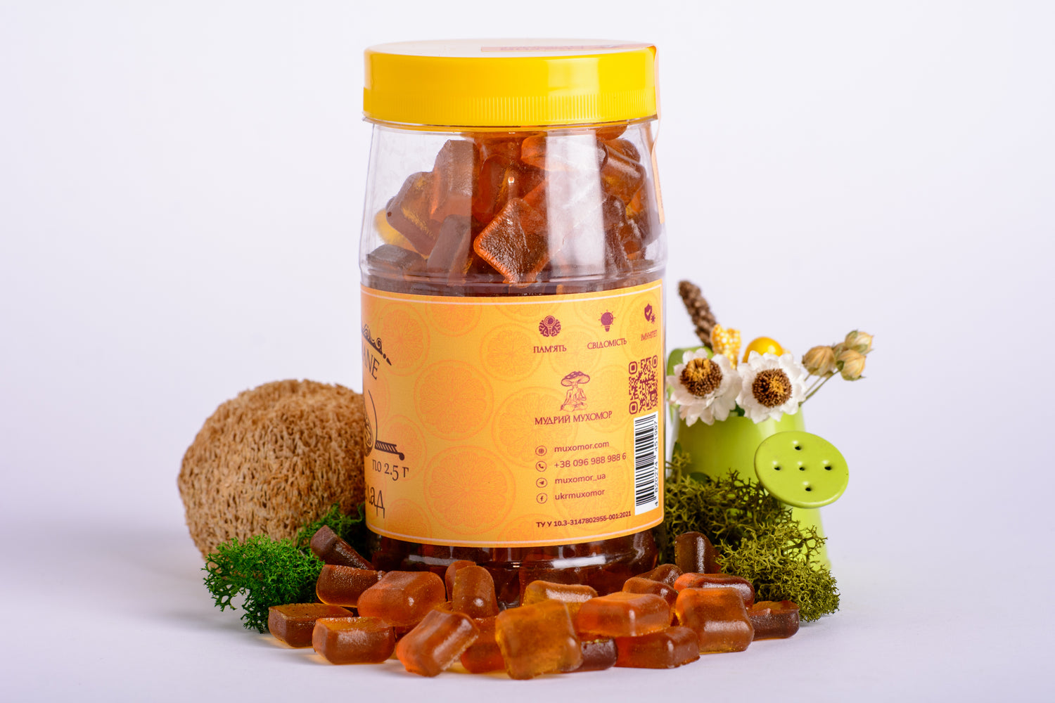 Мармелад з Їжовиком гребінчастим, зі смаком апельсина