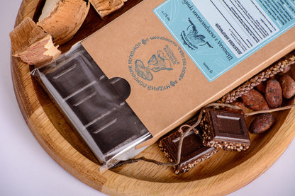 Шоколад грибний з екстрактами Рейші та Траметеса