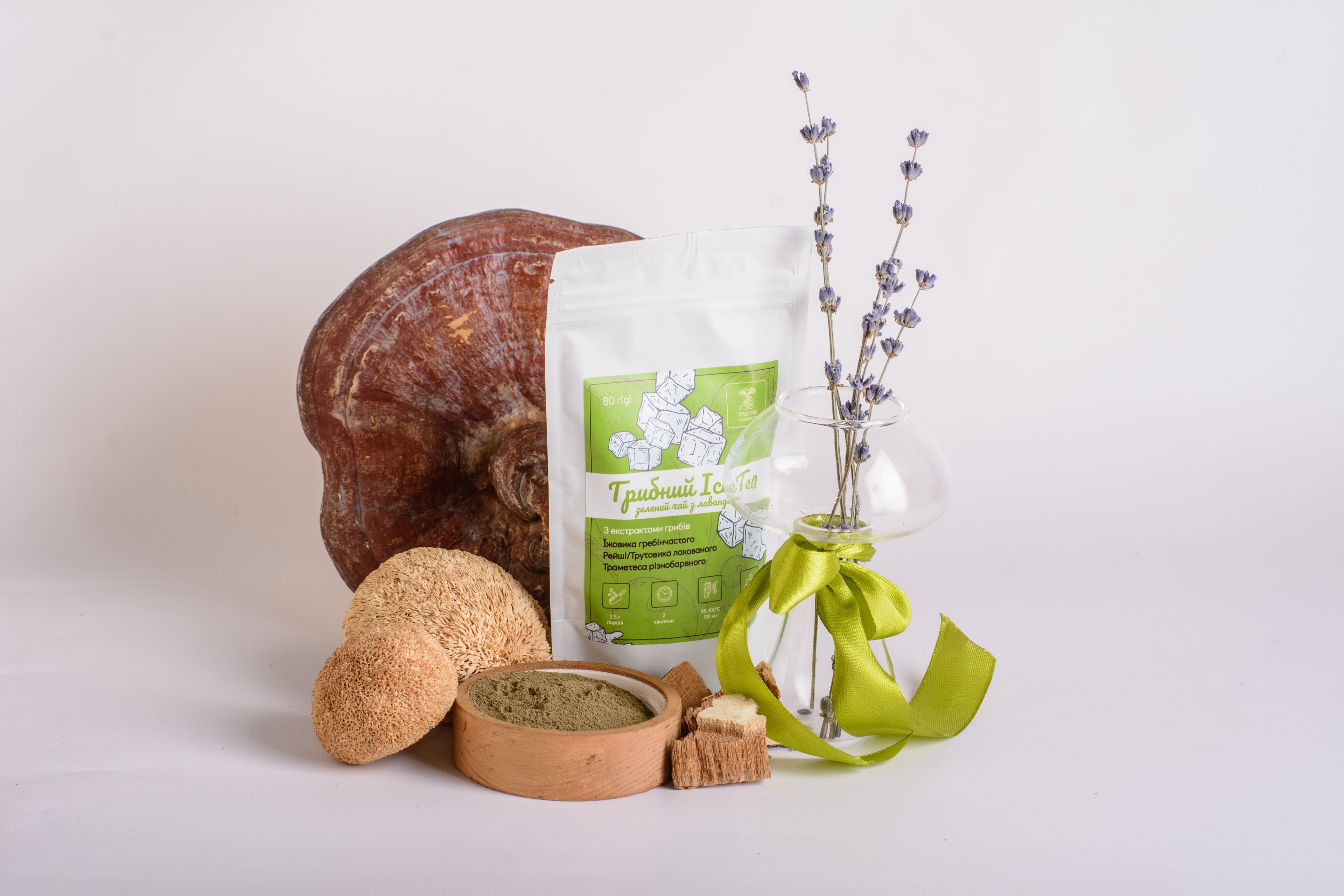 Ice Tea грибний - зелений чай із лавандою