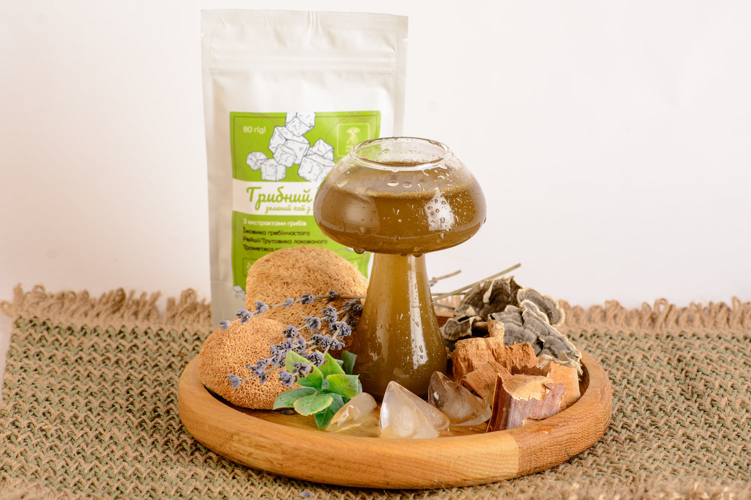 Ice Tea грибний - зелений чай із лавандою