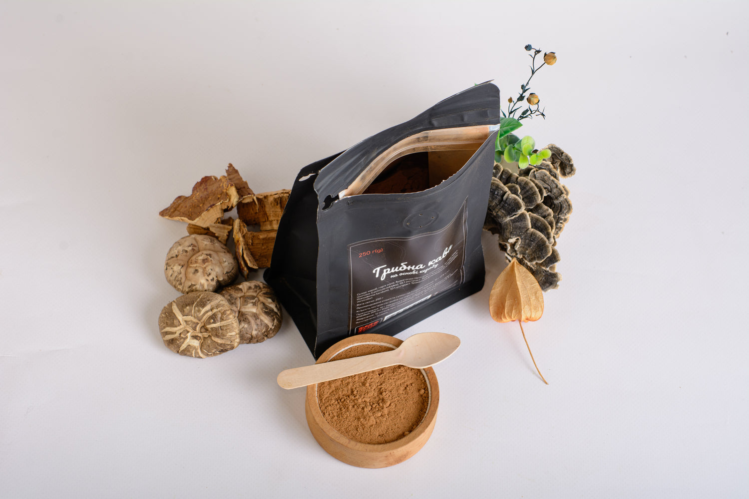 Грибна кава на основі керобу, без кофеїну