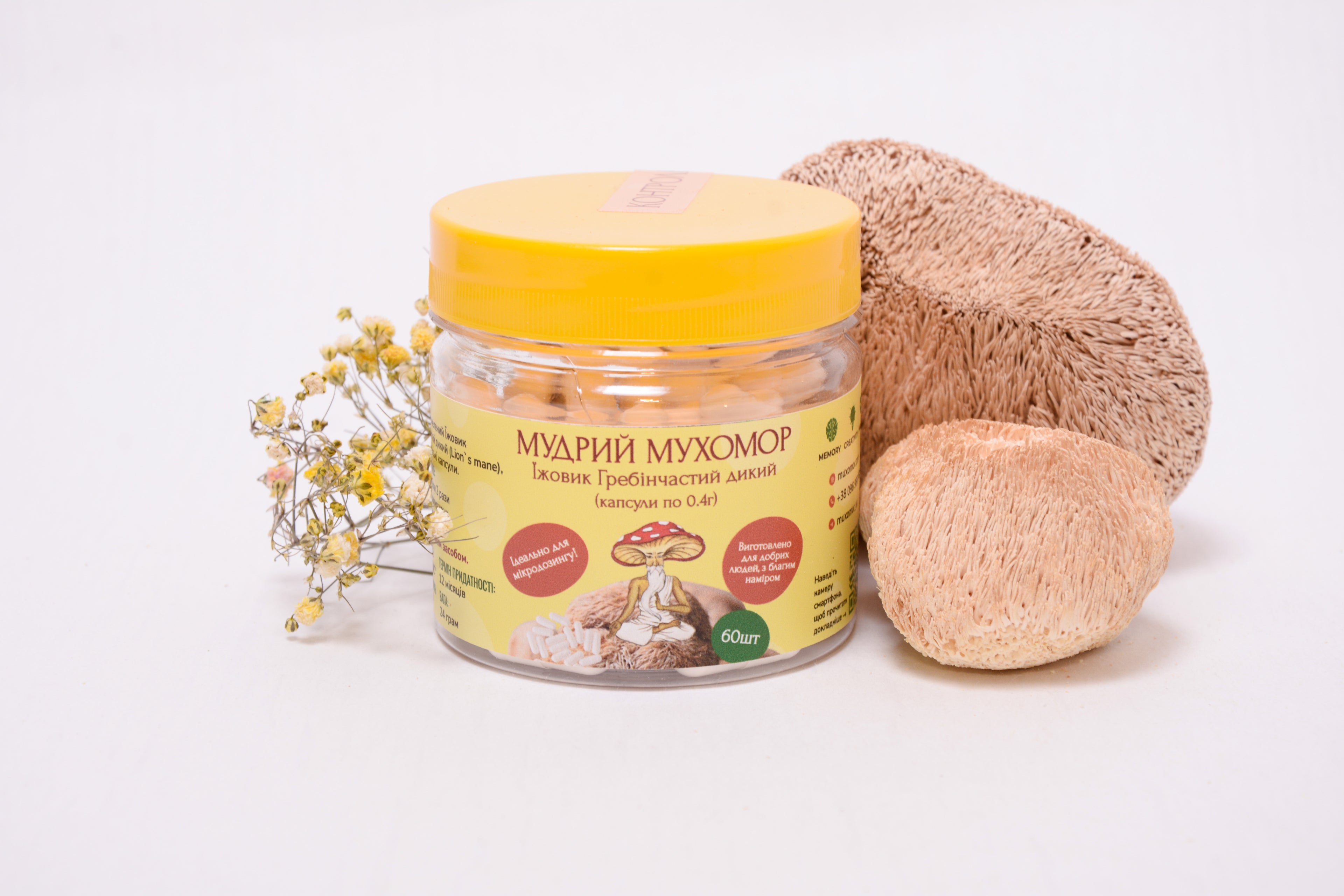 Їжовик гребінчастий у капсулах по 0.4 г