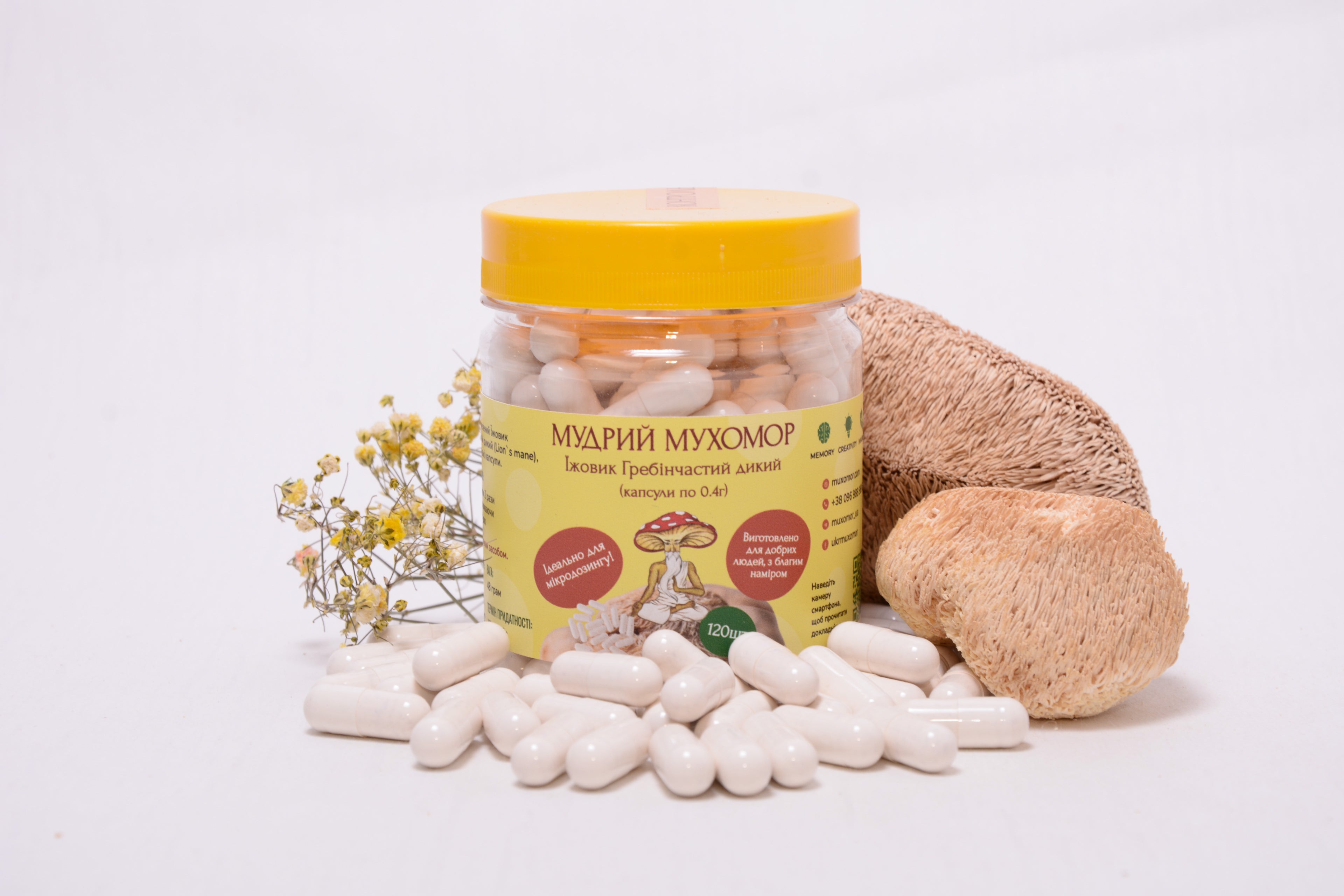 Їжовик гребінчастий у капсулах по 0.4 г