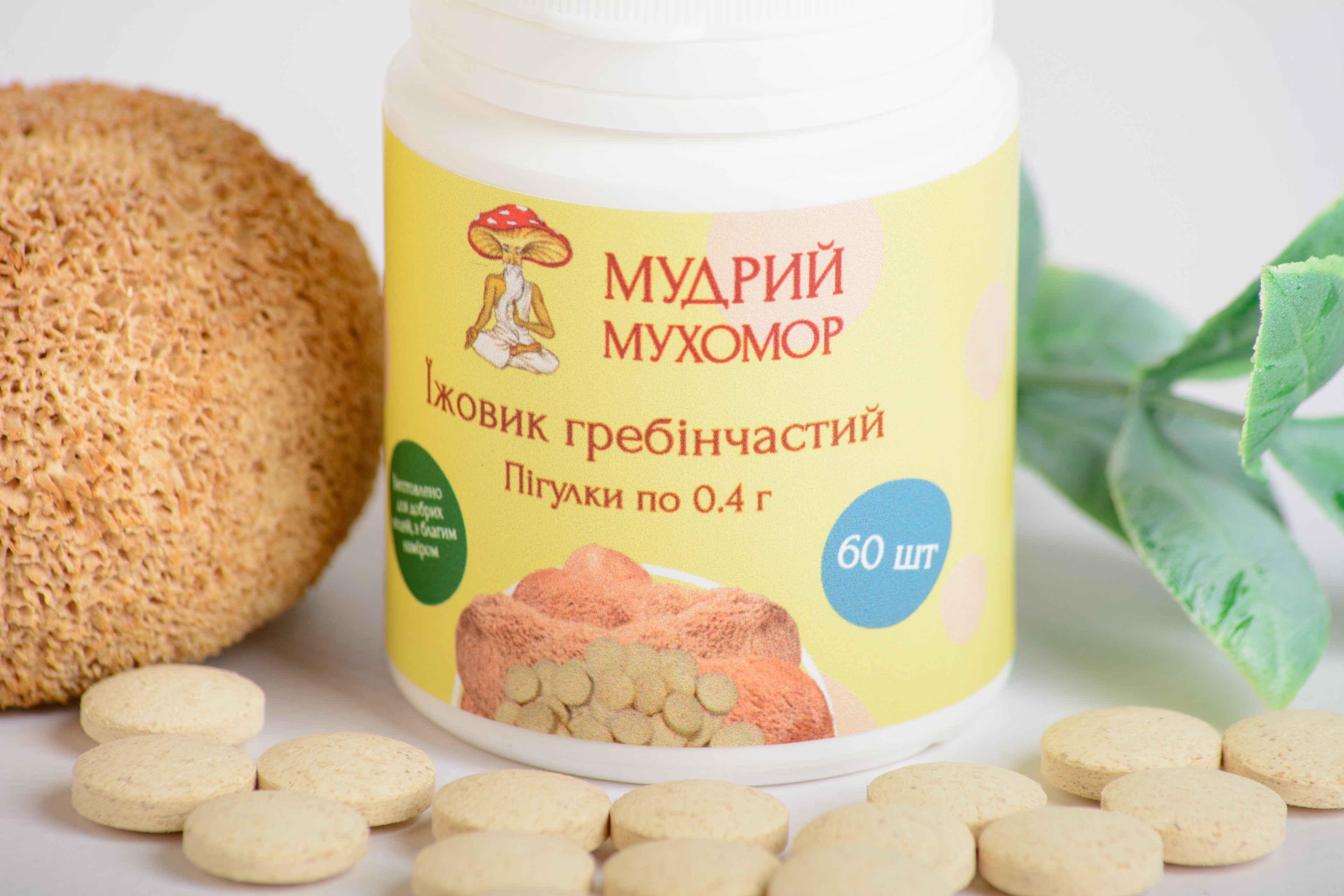 Їжовик гребінчаcтий в пігулках по 0.4 г