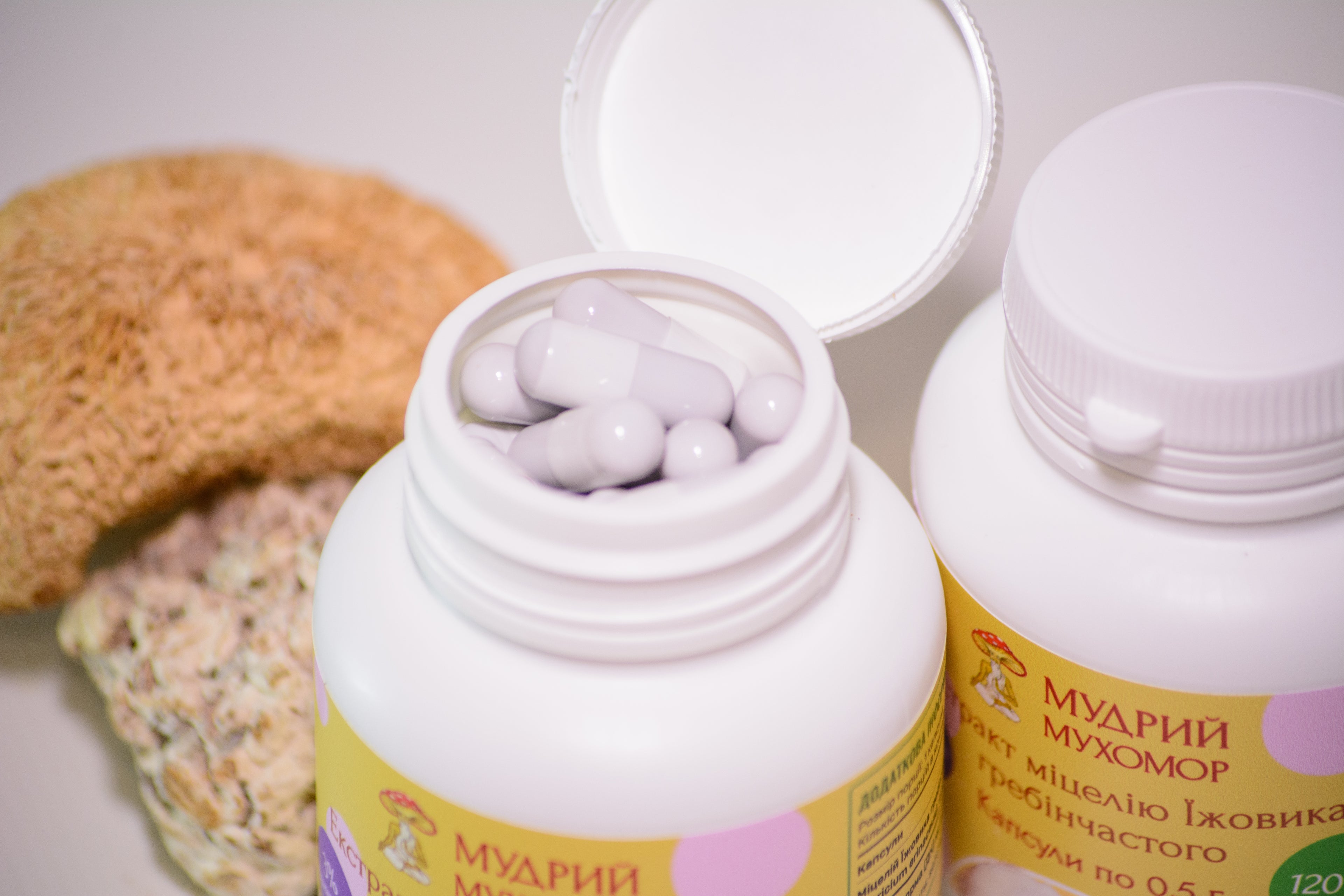 Екстракт Їжовика гребінчастого міцелій у капсулах по 0.4 г