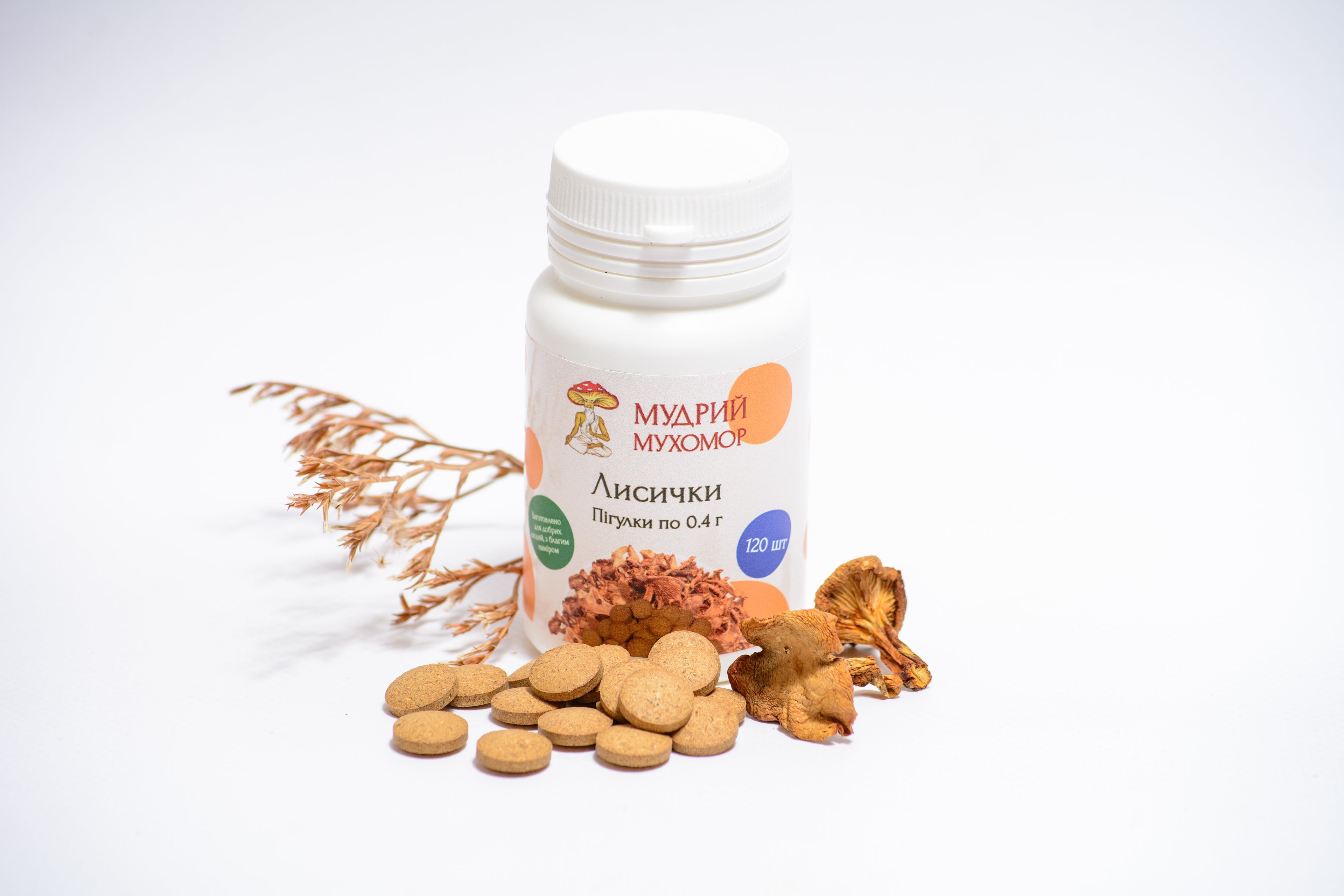 Лисичка справжня в пігулках по 0.4 г