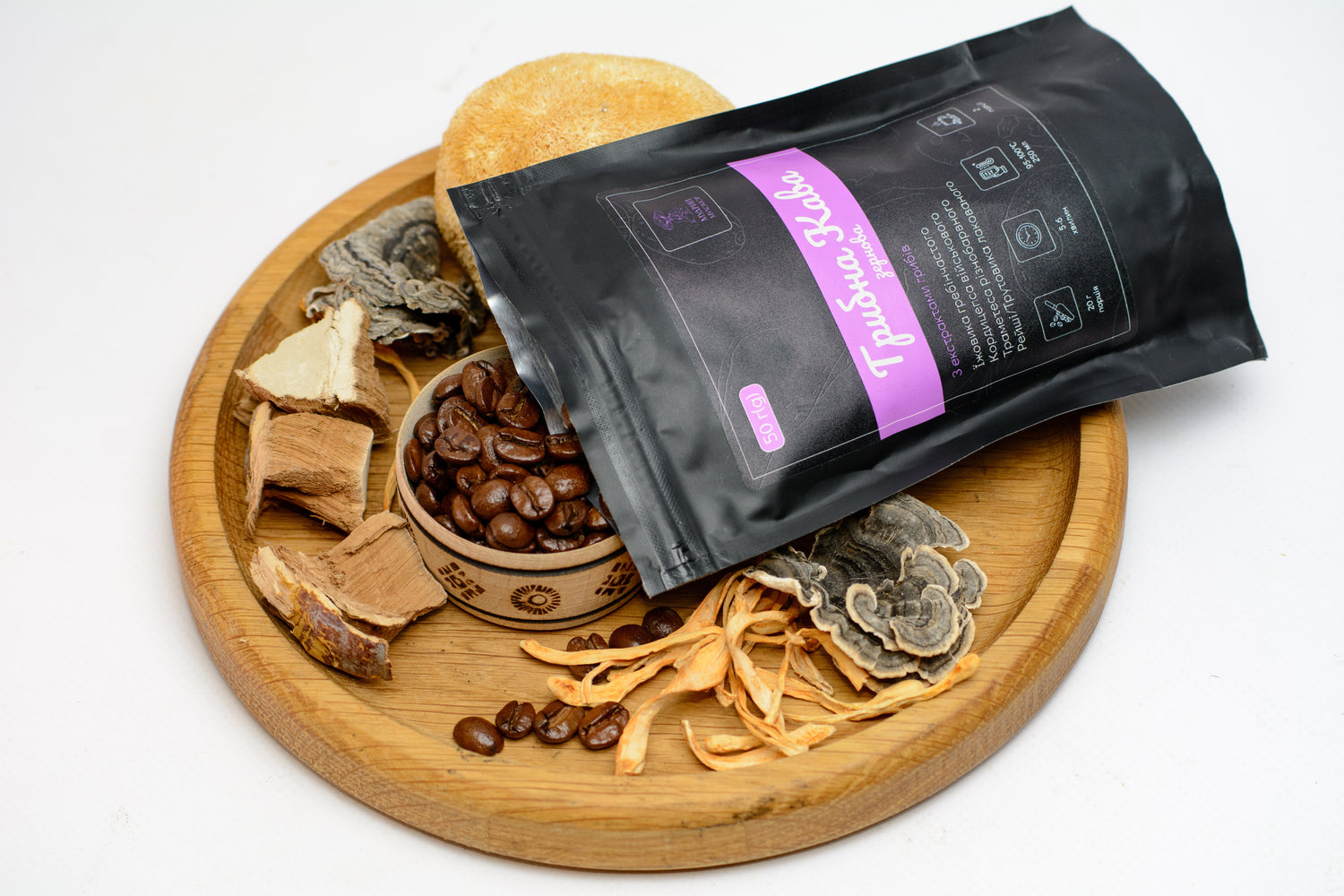 Грибна кава у зернах