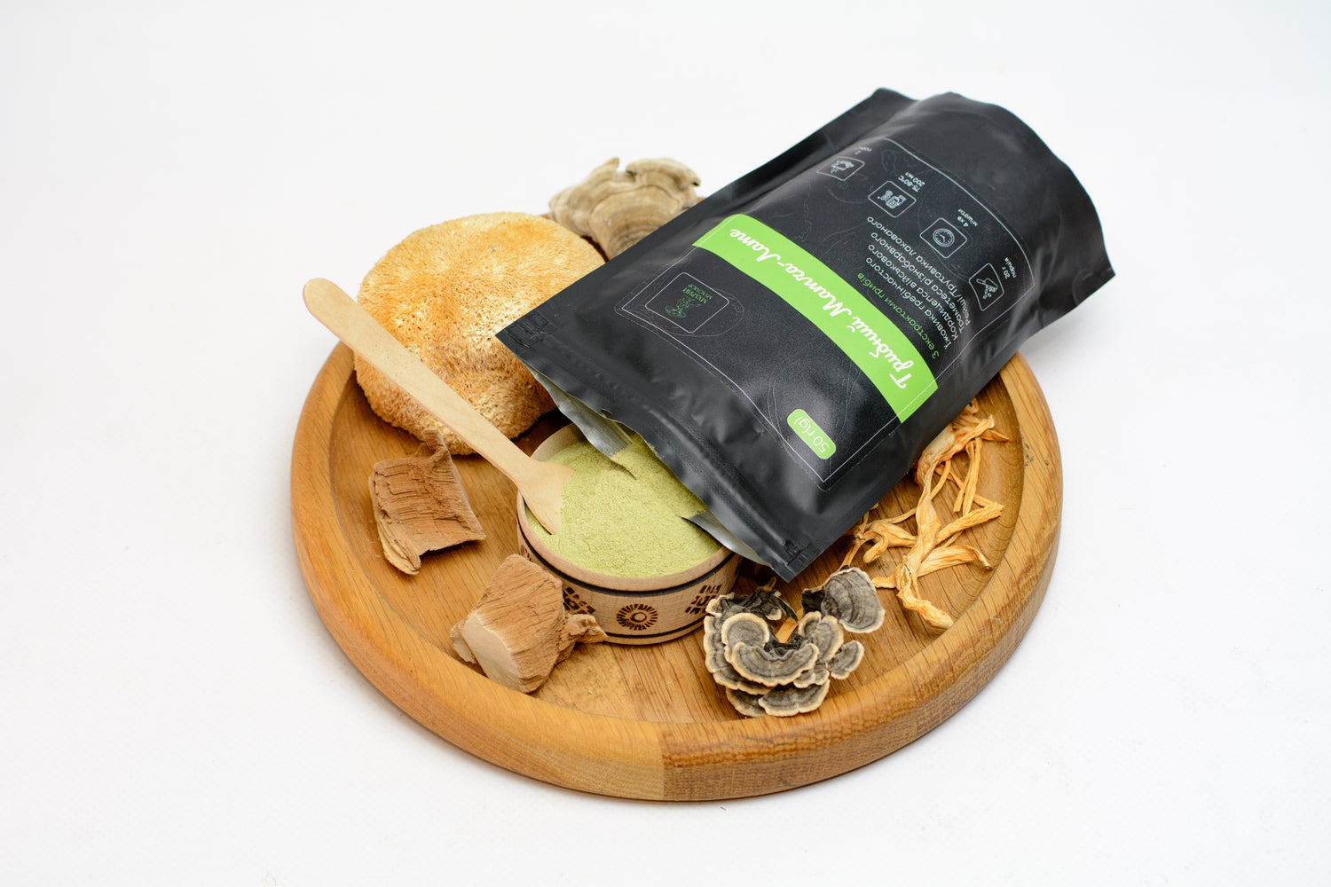 Грибний Матча-лате, без кофеїну