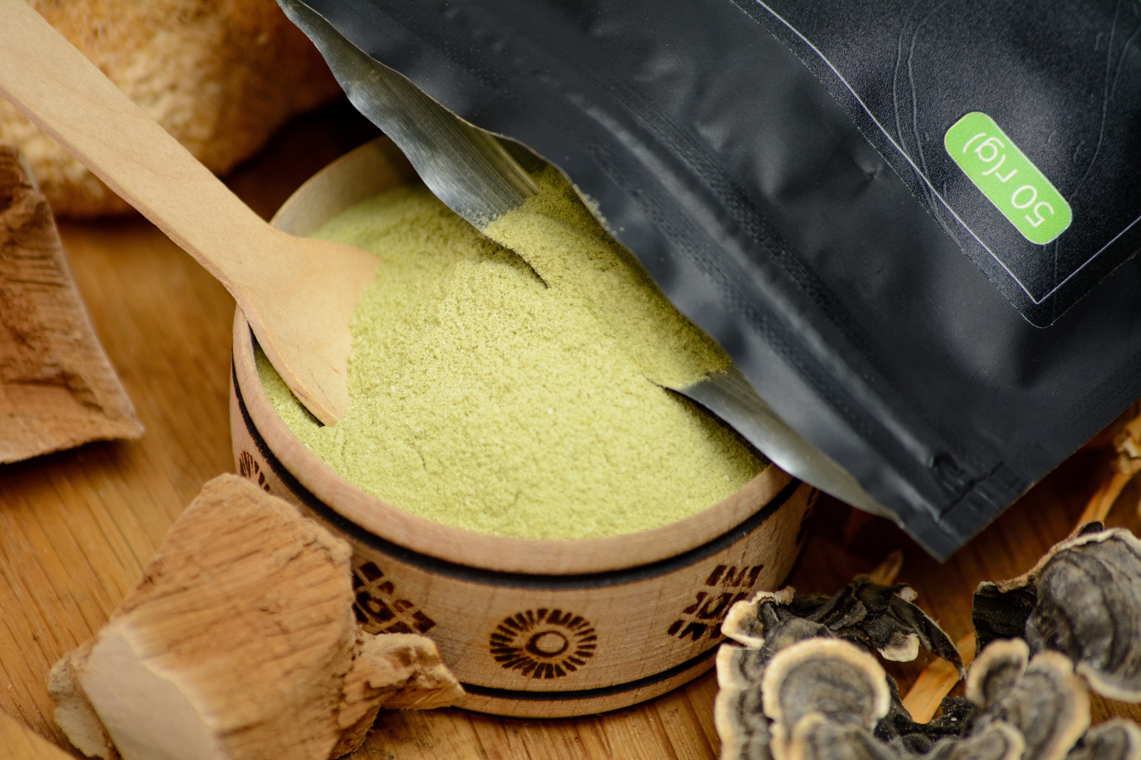 Грибний Матча-лате, без кофеїну