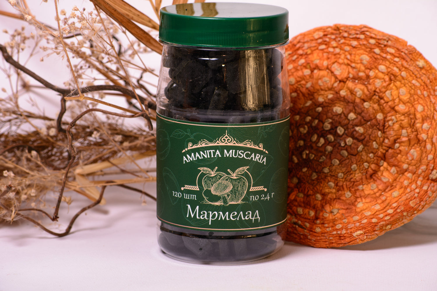 Мармелад із Мухомором червоним, зі смаком яблука