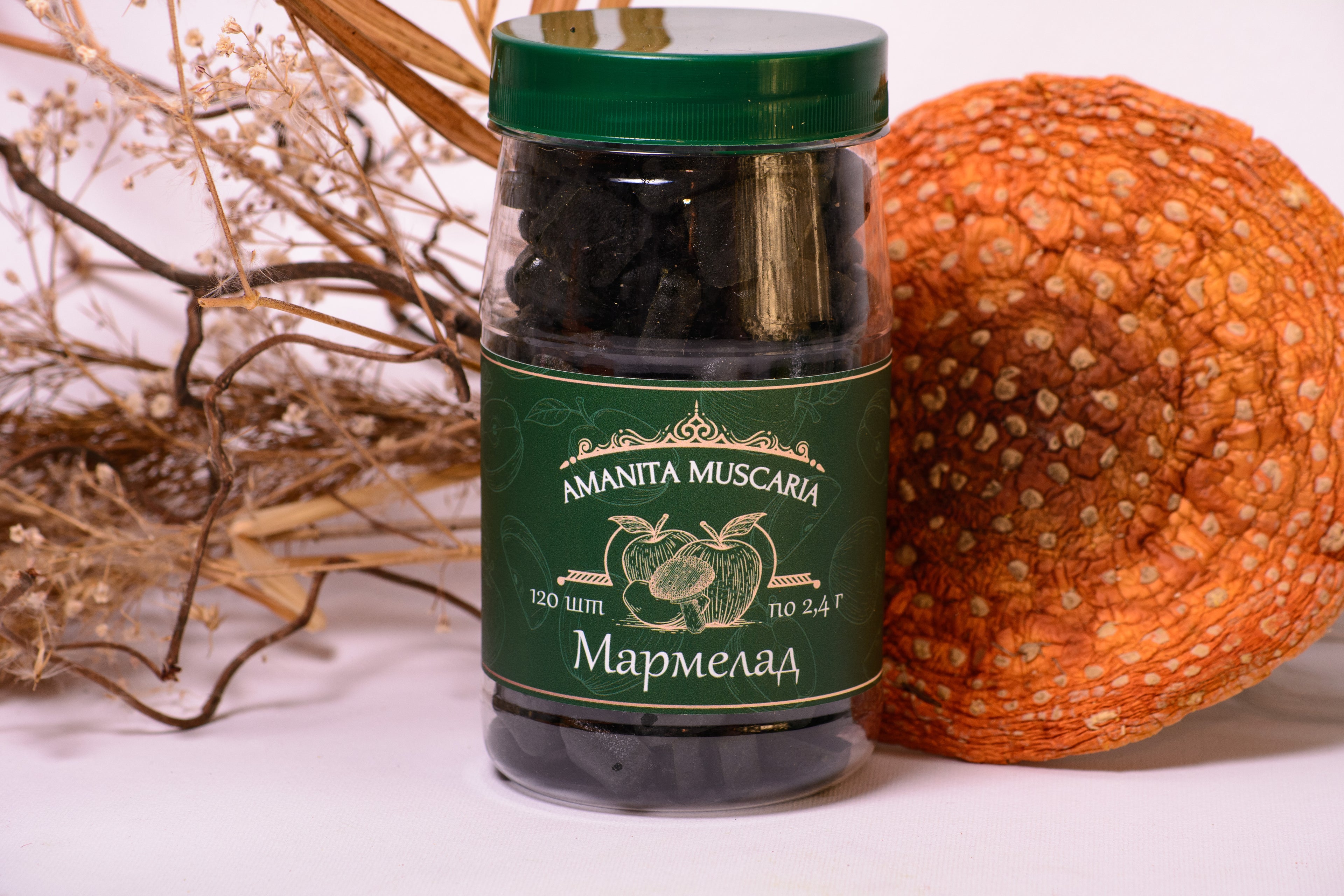 Мармелад із Мухомором червоним, зі смаком яблука