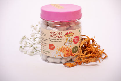 Кордицепс військовий міцелій в капсулах по 0.5 г