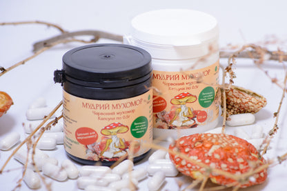 Мікродозинг Мухомора червоного, 120 капсул по 0.5 г