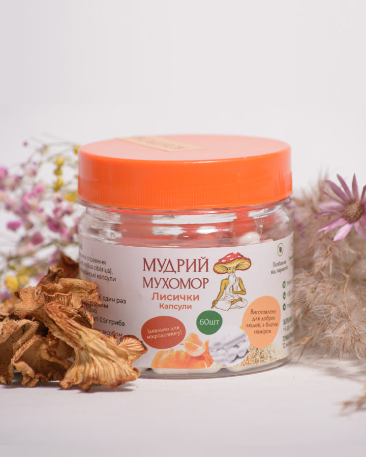 Лисичка справжня в капсулах по 0.5 г