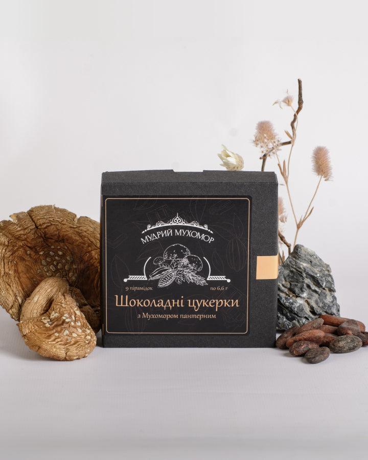 Шоколадні цукерки з Мухомором пантерним