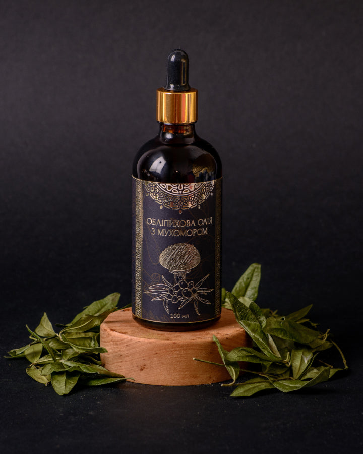 Олія обліпихи з Мухомором червоним