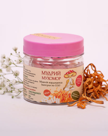 Кордицепс військовий міцелій в капсулах по 0.5 г
