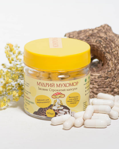 Їжовик строкатий в капсулах по 0.4 г