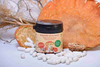 Мікродозинг Мухомора червоного, 60 капсул по 0.5 г